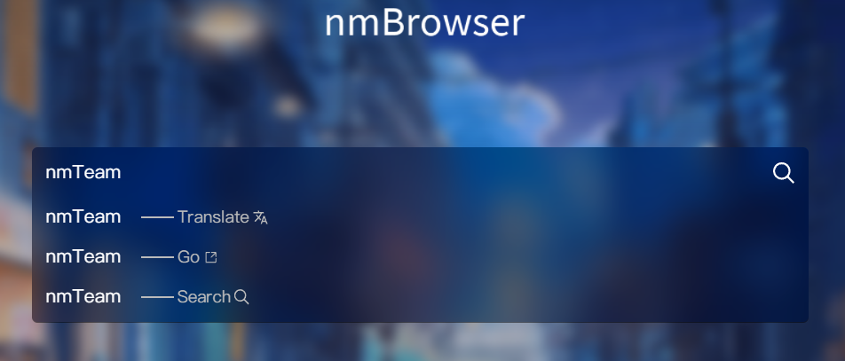 Easily perform actions in the search box